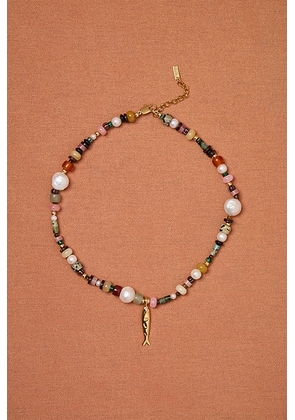 Eliou for FWRD Bodie Necklace in Fawn - Brown,Metallic Gold. Size all.