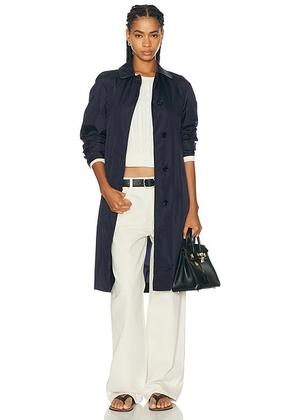 Burberry Tickhill Coat in Navy - Navy. Size 2 (also in 0, 4, 6).