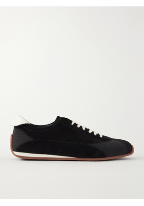 NEOUS - Berenices Leather-trimmed Suede And Mesh Sneakers - Black - IT35,IT36,IT37,IT38,IT39,IT40,IT41