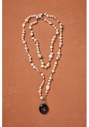 SUPLAIS for FWRD Ocean Duality Necklace in Pearls & Black - Black & White. Size all.