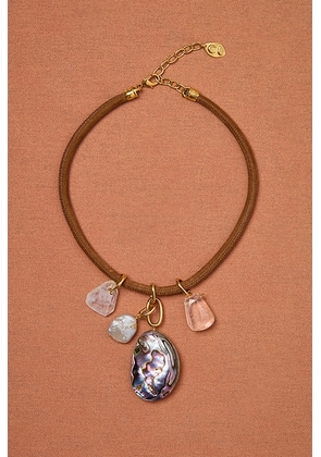 CHAN LUU for FWRD Pendant Necklace in Multi - Brown,Blue. Size all.