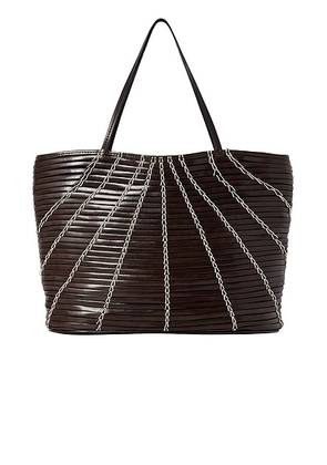The Row Alba Small Bag in Dark Burgundy & Cream - Burgundy, Cream. Size all.