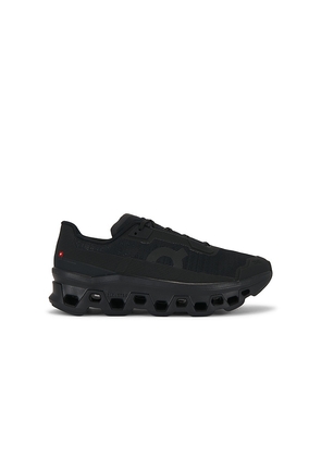On Cloudmonster Void in Black. Size 7. Also in 7.5, 8, 8.5, 9, 9.5, 10, 10.5, 11, 11.5, 12, 13, 14.