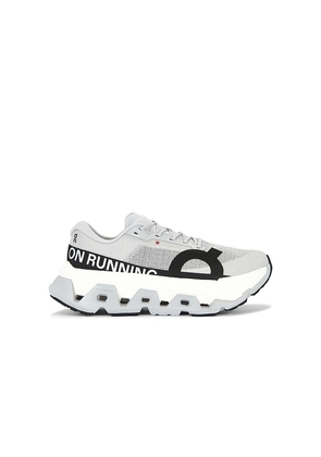 On Cloudmonster 3 Hyper in Grey. Size 8. Also in 8.5, 9, 9.5, 10, 10.5, 11, 11.5, 12, 13.