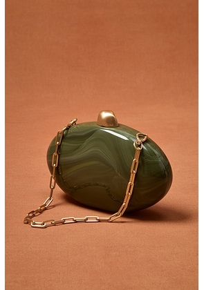 Cult Gaia For FWRD Eviana Clutch in Rosemary - Green. Size all.