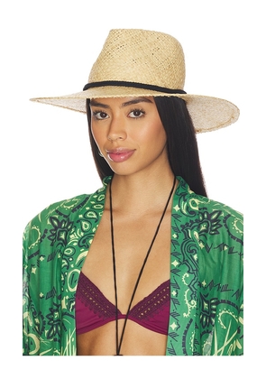 Nikki Beach Mariana Fedora Hat in Beige.