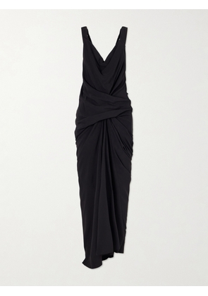Rick Owens - Draped Cady Maxi Dress - Black - IT38,IT40,IT42,IT44,IT46,IT48
