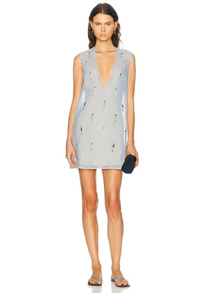 Shani Shemer Leila Mini Dress in Blue Dove - Baby Blue. Size M (also in L).