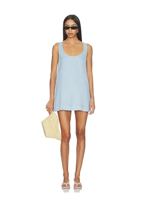 L'Academie Darina Mini Dress in Baby Blue. Size XS. Also in M, L, XL.