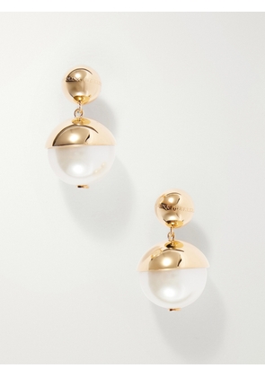 Carolina Herrera - Gold-tone Pearl-effect Earrings - One size