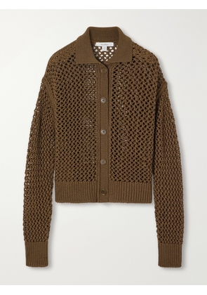 Max Mara - Crocheted Cotton Cardigan - Green - x small,small,medium,large,x large