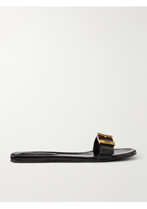 KHAITE - Manhattan Buckled Leather Sandals - Black - IT36,IT37,IT38,IT39,IT40,IT41,IT42