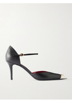 Valentino Garavani - 75 Logo-embellished Leather Pumps - Multi - IT35,IT36,IT36.5,IT37,IT37.5,IT38,IT38.5,IT39,IT39.5,IT40,IT40.5,IT41,IT41.5,IT42