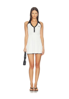 Nana Jacqueline Knit Halter Dress in White. Size M. Also in S.