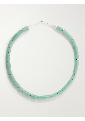 LIÉ STUDIO - The Sadie Sterling Silver Aventurine Beaded Necklace - Green - One size