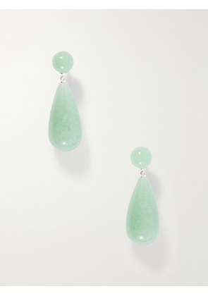 LIÉ STUDIO - The Lola Sterling Silver Aventurine Earrings - Green - One size