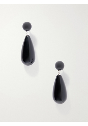 LIÉ STUDIO - The Lola Sterling Silver Onyx Earrings - Black - One size