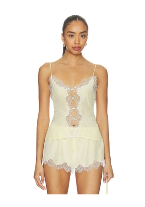 L'Academie Rhea Cami Top in Yellow. Size XS. Also in S, M, L, XL.