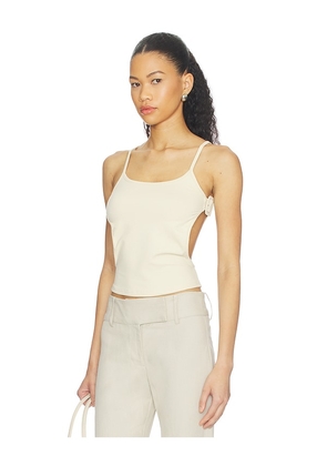 LIONESS True North Tank in Beige. Size XL. Also in S, XXS, XS, M, L.