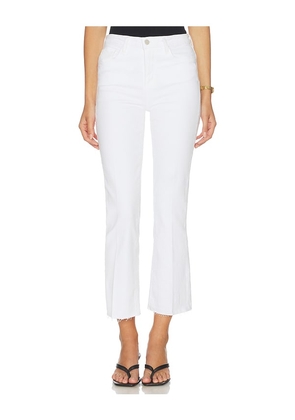L'AGENCE Kendra High Rise Crop Flare Jean in White. Size 23. Also in 24, 25, 26, 27, 28, 29, 30.