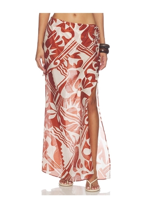 L'Academie Caila Maxi Skirt in Multi. Size XXS. Also in XS, S, M, L, XL.