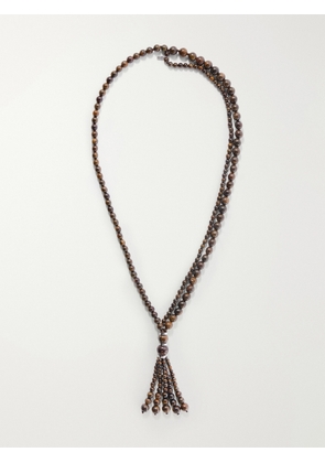 Le Sundial - Venice Opera Tasseled Sterling Silver Bronzite Necklace - Metallic - One size