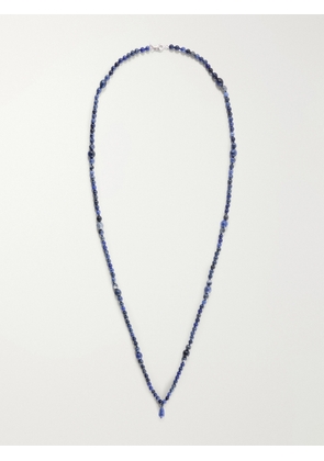 Le Sundial - Wave Sterling Silver And Sodalite Beaded Necklace - Blue - One size