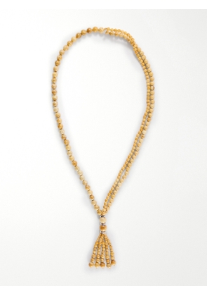 Le Sundial - Venice Opera Tasseled Sterling Silver Jasper Necklace - Yellow - One size