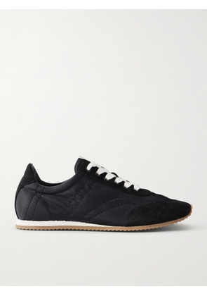 TOTEME - Flex Suede-trimmed Shell Sneakers - Black - IT35,IT36,IT37,IT38,IT39,IT40,IT41,IT42
