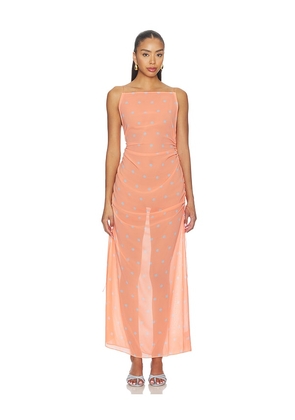 L'Academie Ramona Gown in Orange. Size XXS. Also in XS, S, M, L, XL.