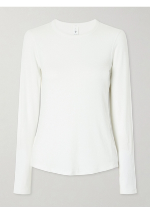 lululemon - Hold Tight Ribbed Modal Blouse - White - US8
