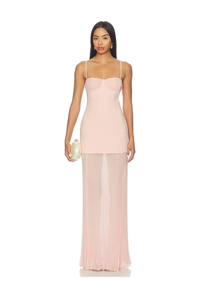 L'Academie Kenzia Gown in Pink. Size XXS. Also in XS, S, M, L, XL.