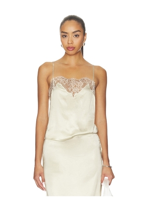 L'Academie Geneia Cami Top in Yellow. Size XXS. Also in XS, S, M, L, XL.