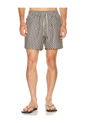 OAS Doro Swim Shorts in Blue in Brown. Size S. Also in M, L, XL/1X.