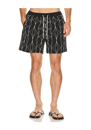 OAS Arko Swim Shorts in Black. Size S. Also in M, L, XL/1X.