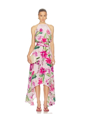 ROCOCO SAND Hanky Hem Maxi Dress in Ivory. Size S. Also in XS, M, L, XL, XXL.