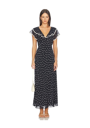 RIXO Bethea Dress in Navy. Size S. Also in XXS, XS, M, L, XL.