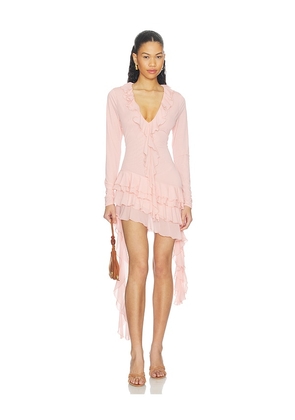 Ronny Kobo Lyla Dress in Pink. Size XS. Also in S, M, L.