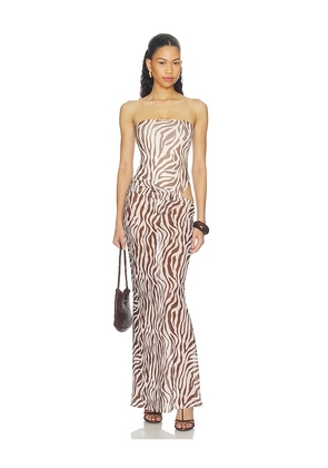 superdown Kensington Strapless Maxi Dress in Multi. Size XXS. Also in XS, S, M, L, XL.