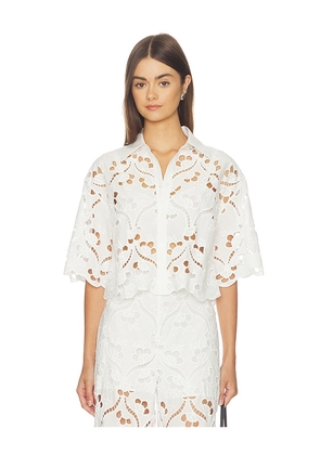 SANS FAFF Valentine Top in White. Size XS. Also in S, M, L.