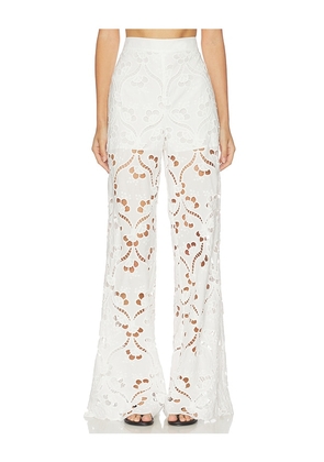 SANS FAFF Valentine Trousers in White. Size XS. Also in S, M.