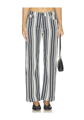 RENGGLI Stripe Straight Jean in Navy. Size 24. Also in 25, 26, 27, 28, 29, 30.