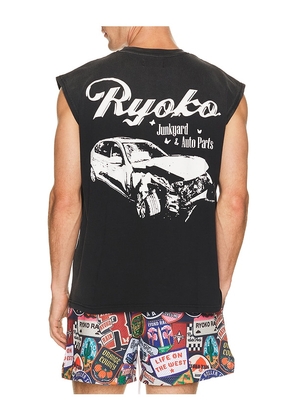Ryoko Rain Auto Parts Sleeveless Tank in Black. Size S. Also in M, L, XL/1X.