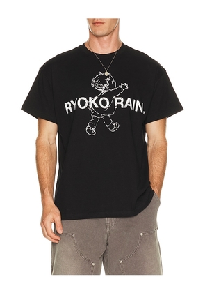 Ryoko Rain Butterfly Garden Tee in Black. Size S. Also in M, L, XL/1X.