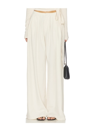 SNDYS Evelina Pant in Ivory. Size XXS. Also in XS, S, M, L.