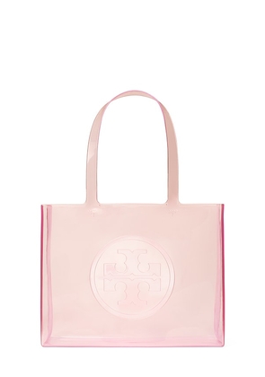 Tory Burch Ella Clear Small Tote in Pink.