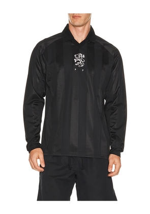 Pop Trading Company Sportif Long Sleeve Tee in Black. Size S. Also in M, L, XL/1X.