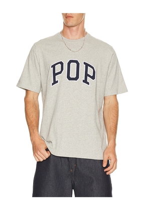 Pop Trading Company Arch Tee in Grey. Size L. Also in XL/1X.