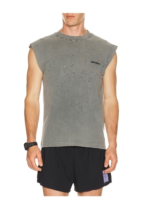 Satisfy Mothtech Muscle Tee in Black. Size M. Also in L, XL.