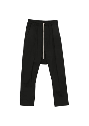 Rick Owens drawstring-fastening drop-crotch trousers - Black